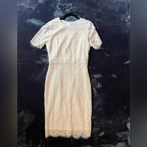 Lulus white lace dress NWT size M